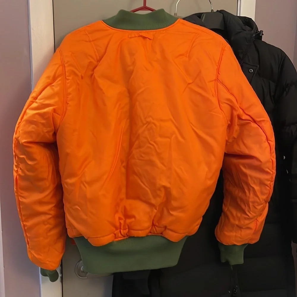 ALPHA INDUSTRIES MA-1 REVERSIBLE BOMBER JACKET 🔥 - Picture 9 of 16